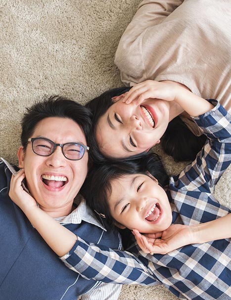 family of three